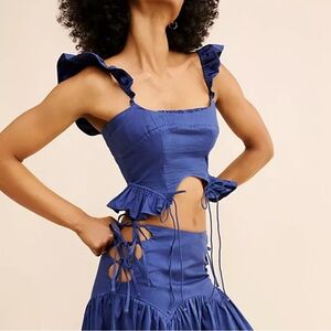 ALLINA LIU Blue Dress